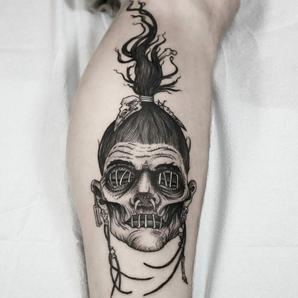 Shrunken Head Tattoo Ideas