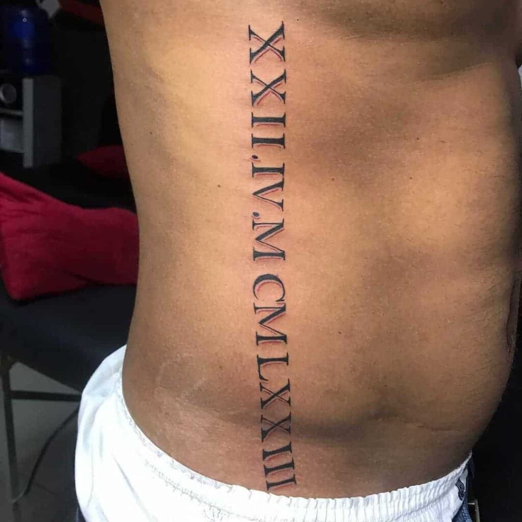 Roman Numeral Tattoo