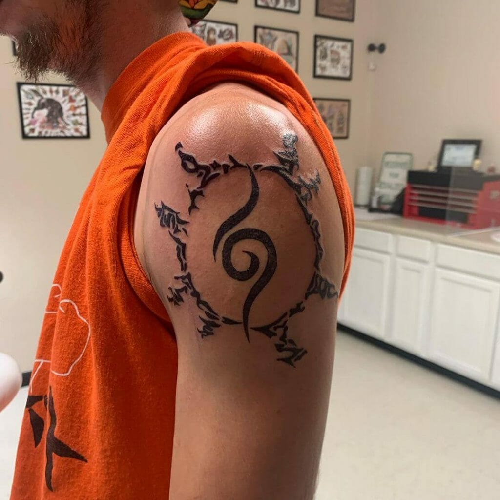 Diseño de tatuaje de sol de signo