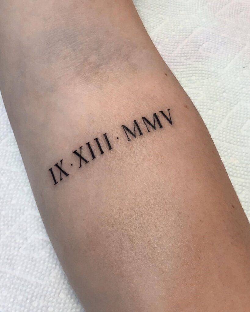 Roman Numeral Tattoo