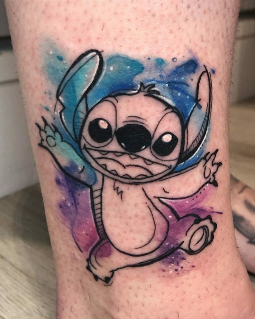 Simple Watercolor Stitch Tattoo Tattoo Ideas