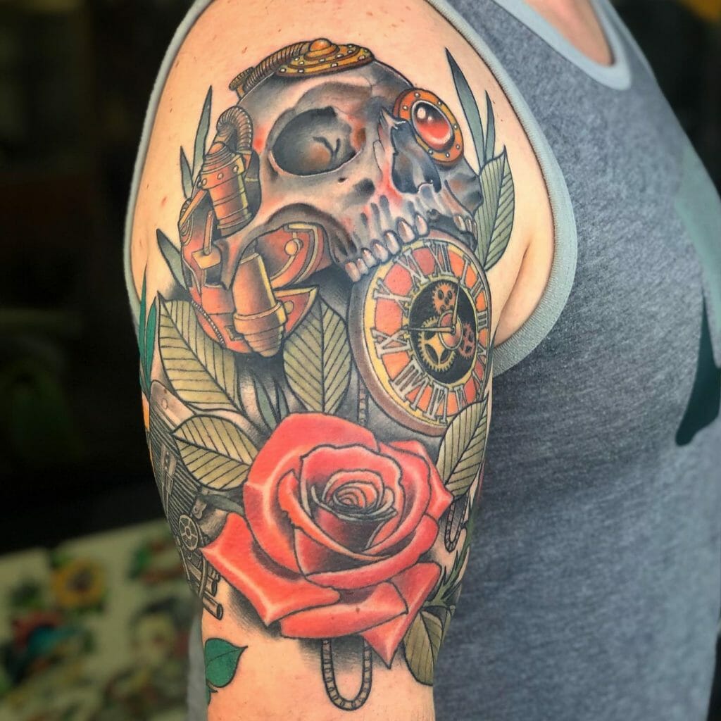 Skull Clock Tattoo ideas