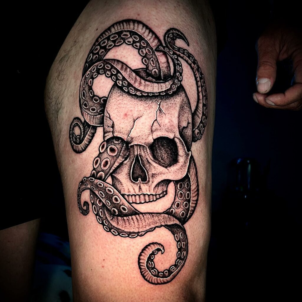 Skull Octopus Tattoo