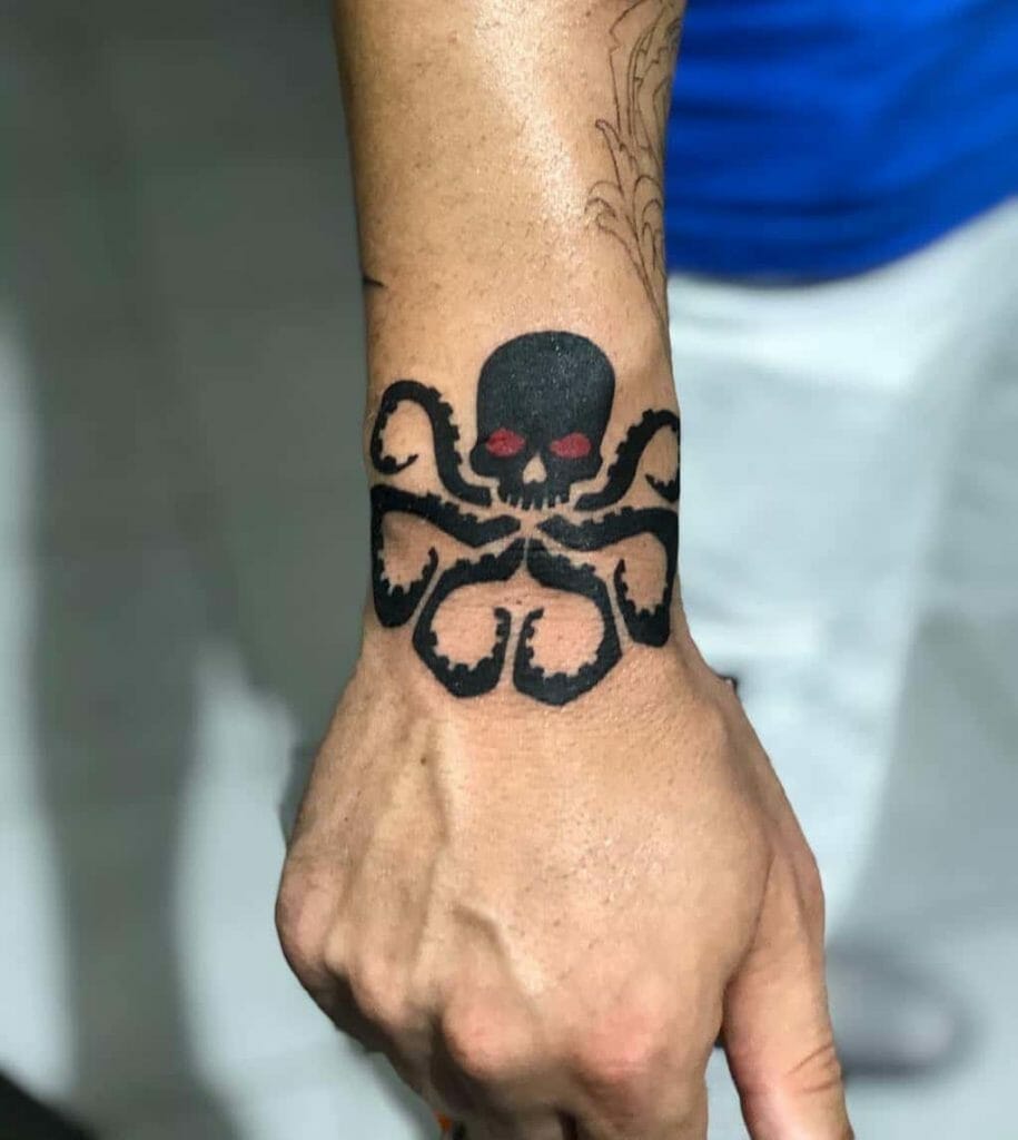 Skull octopus tattoo small Tattoo Ideas