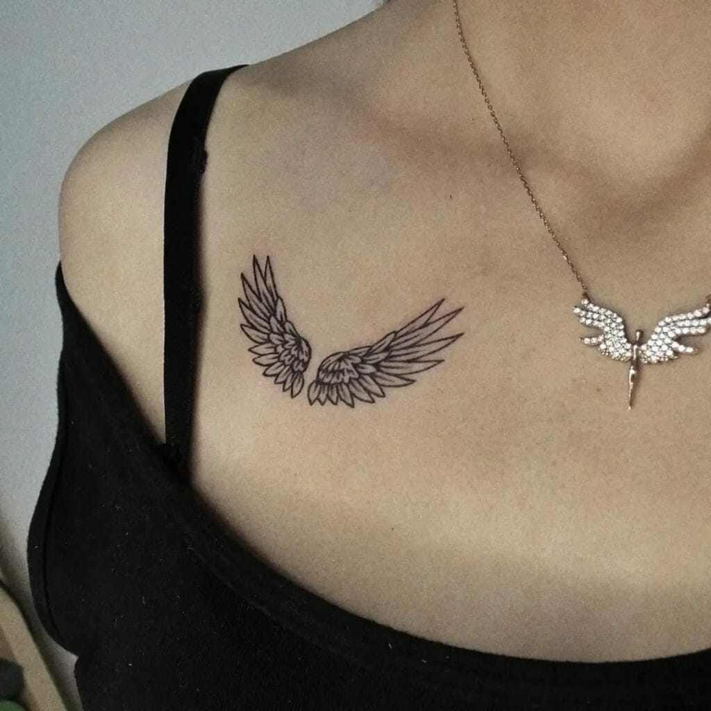 Small Angel Wings Tattoo