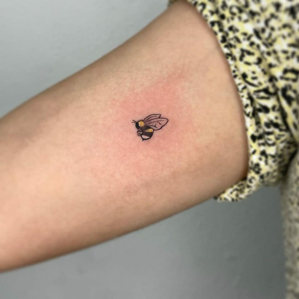 Small Bee Tattoo