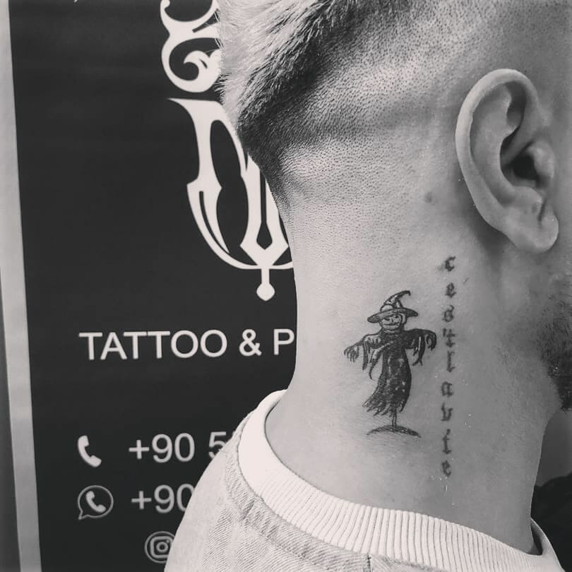 Small Neck Tattoos For Men ideas