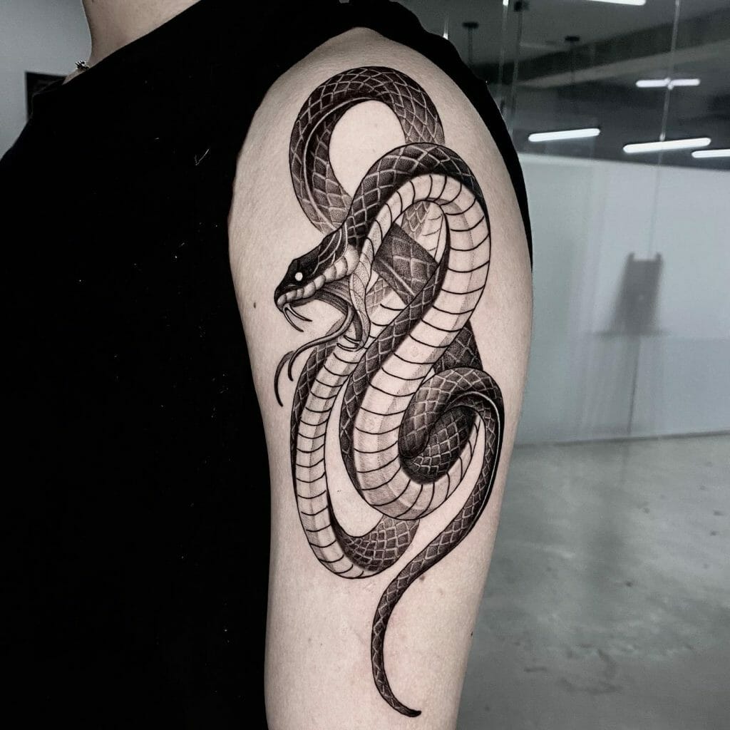 Snake Upper Arm Tattoo