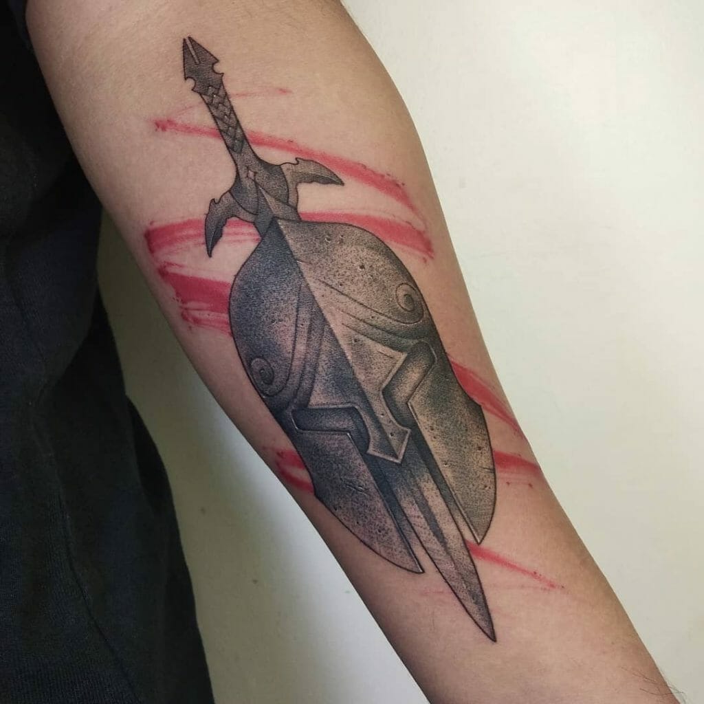 Spartan Helmet Tattoo