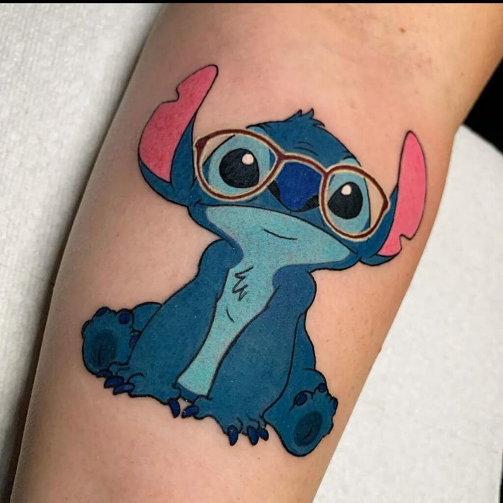 Stitch with Glasses Tattoo 1 Tattoo Ideas