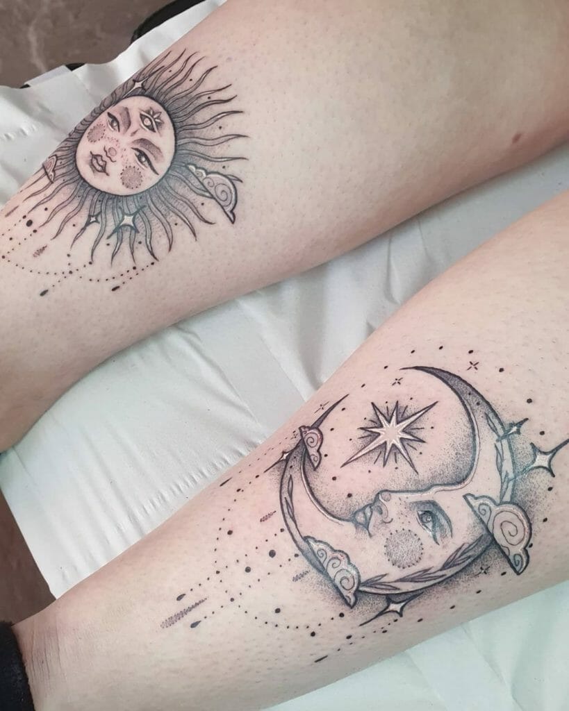 Sun and Moon Tattoo