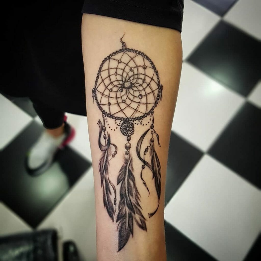 Traditional dream catcher tattoo design Tattoo Ideas