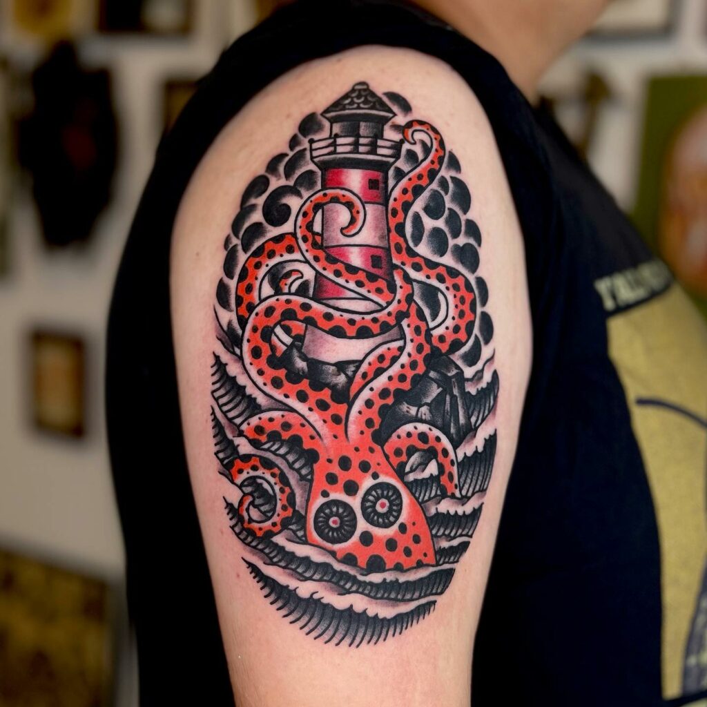 Traditional Octopus Tattoo