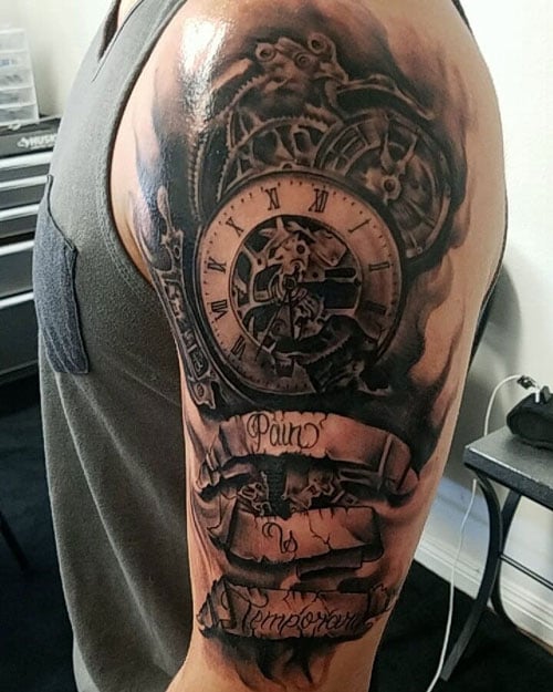 quarter sleeve tattoo