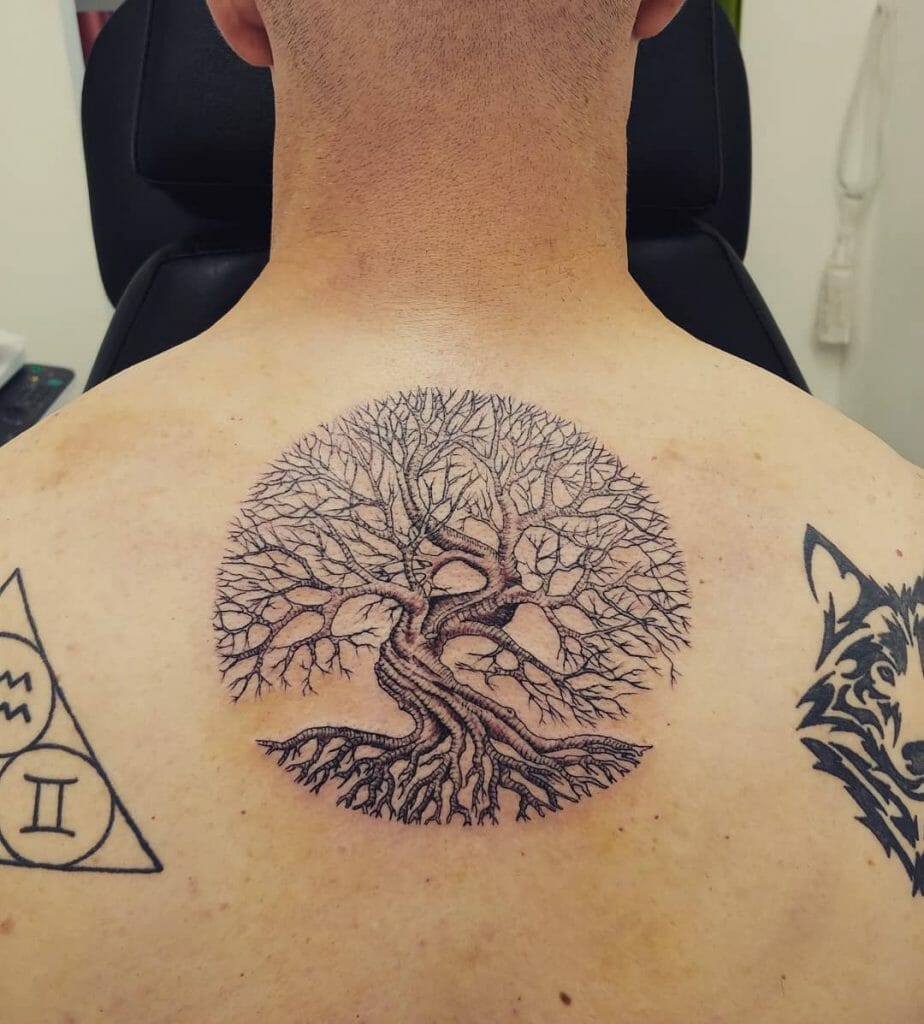 Tatuaje Vikingo Del Árbol De La Vida