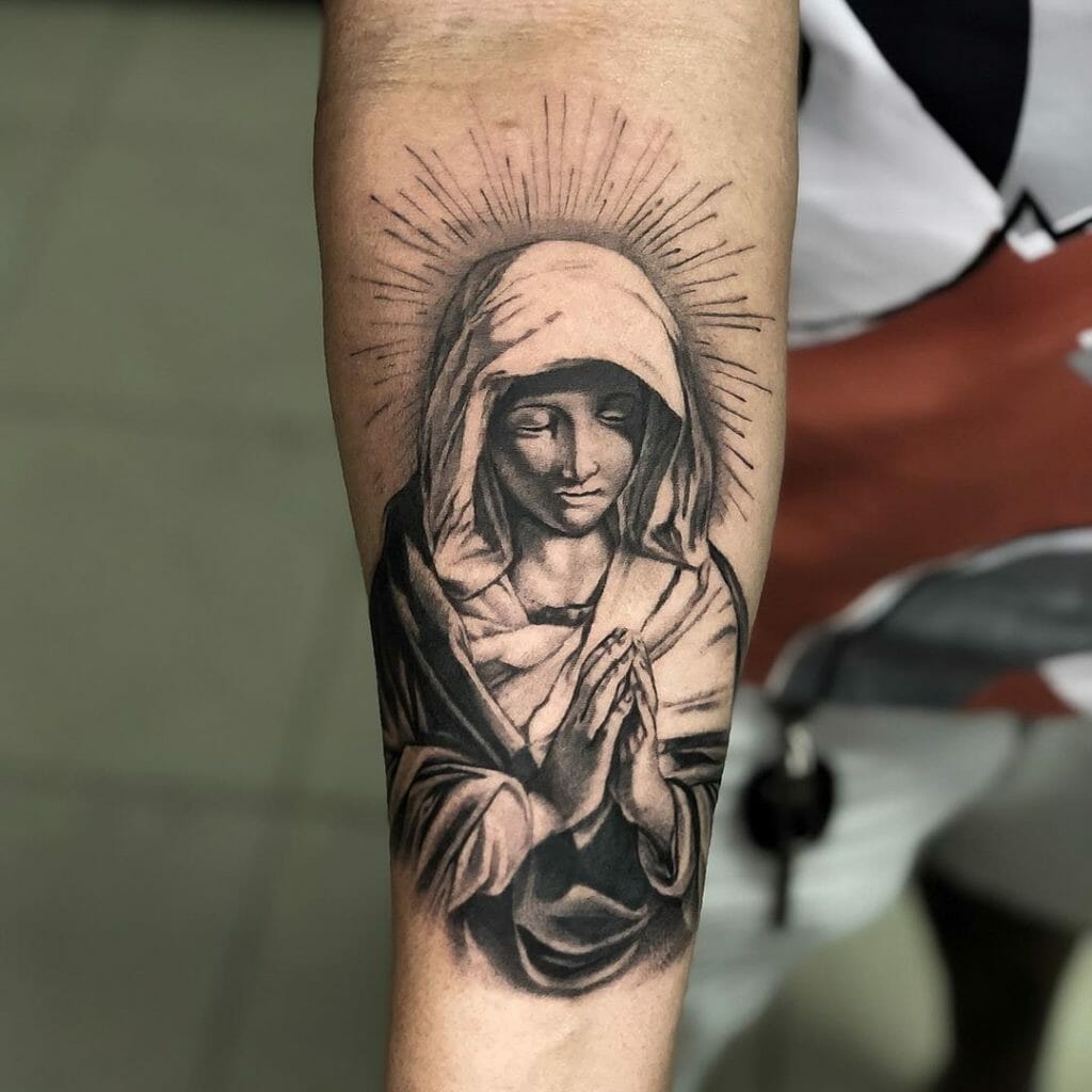 Virgin mary tattoo2