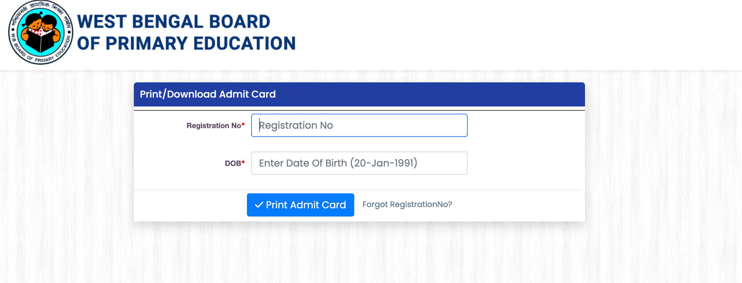 WB TET admit card 2022