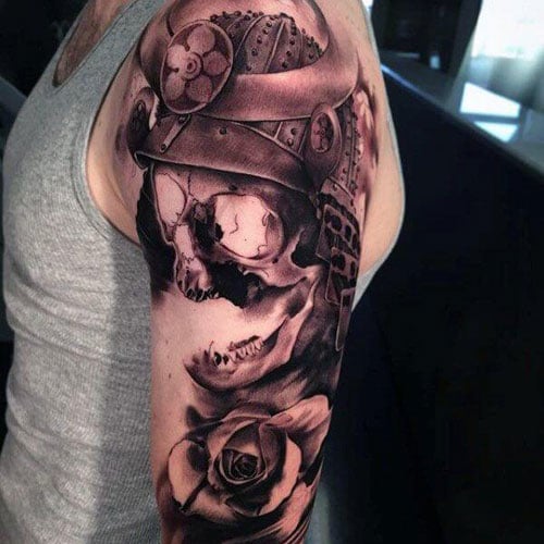 quarter sleeve tattoo