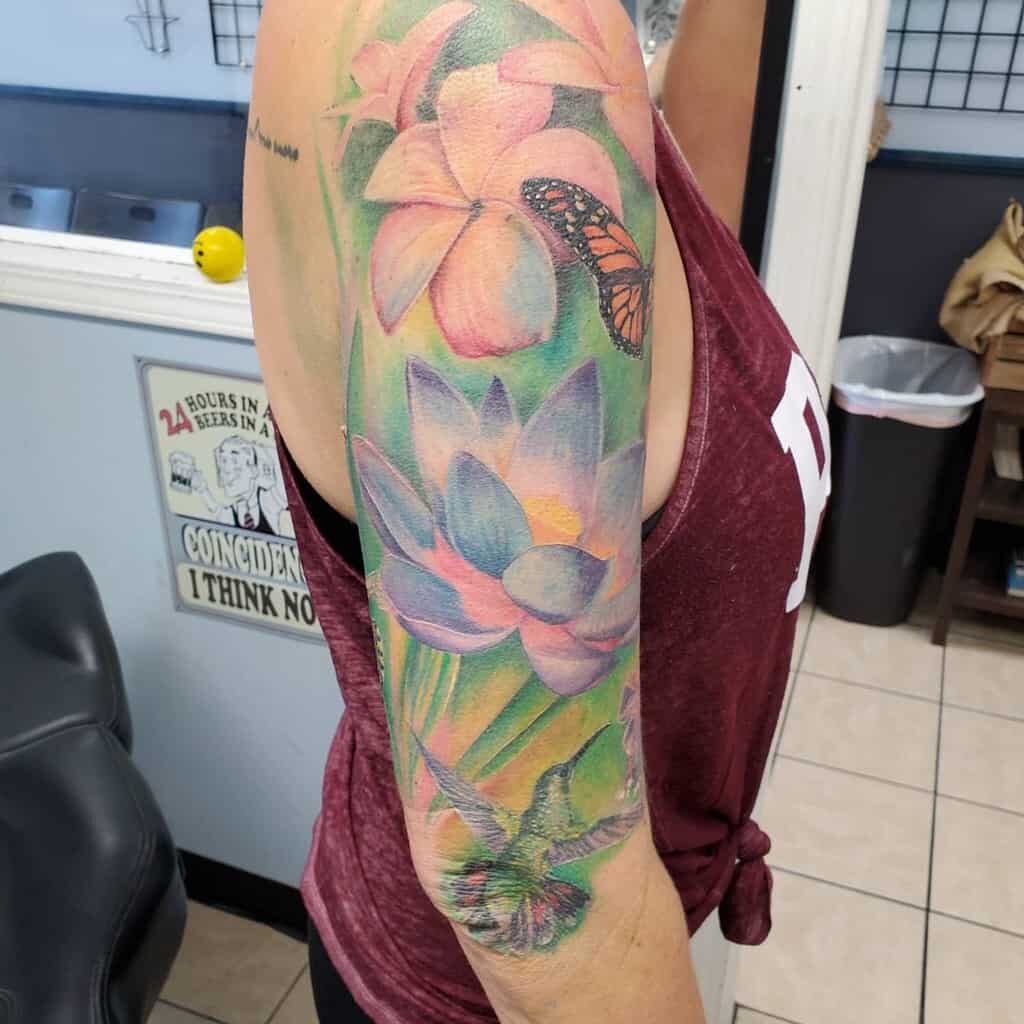 Flower Sleeve Tattoo