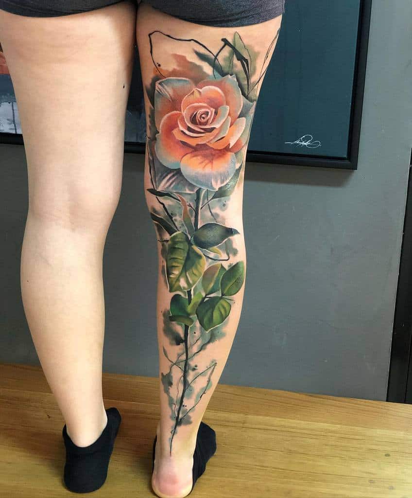 Flower Sleeve Tattoo