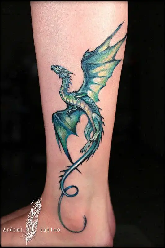 Medieval Dragon Tattoo