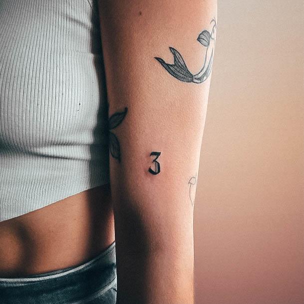 tattoo fancy number fonts