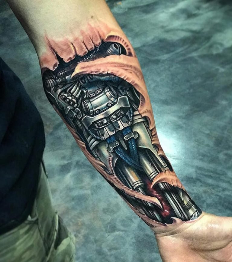 Robot Arm Tattoo