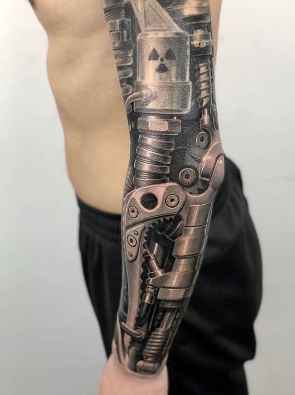 Robot Arm Tattoo