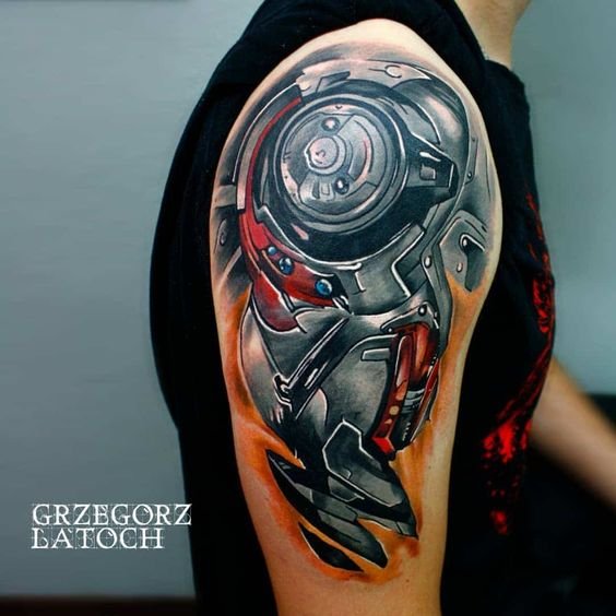 Robot Arm Tattoo