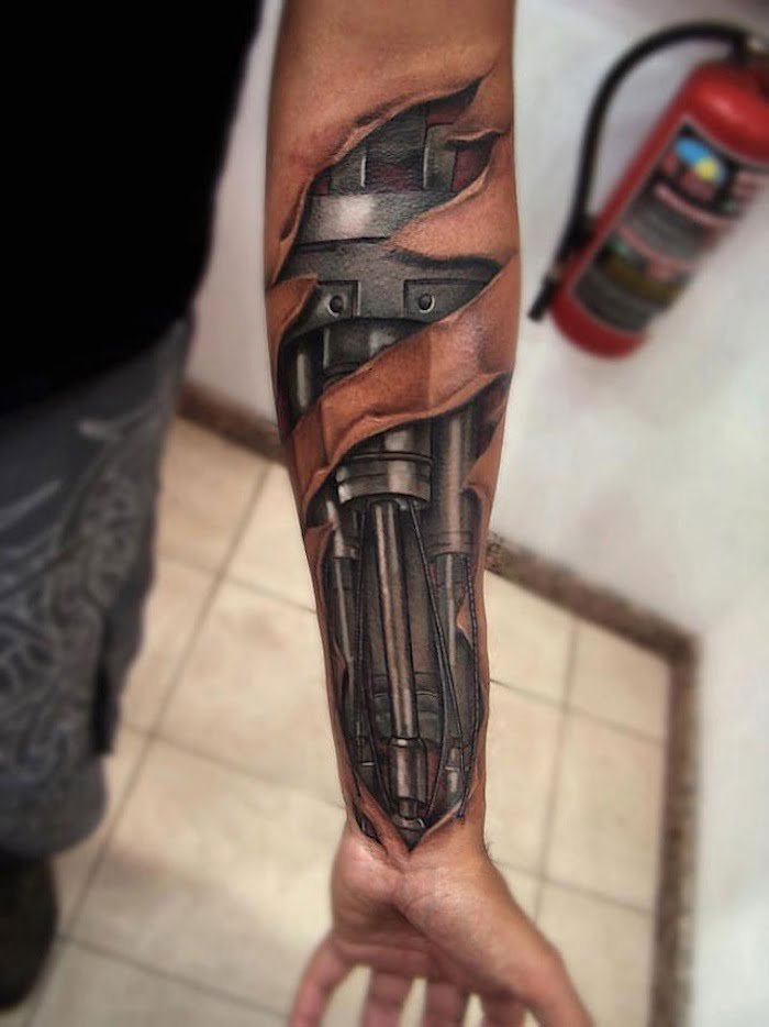 Robot Arm Tattoo