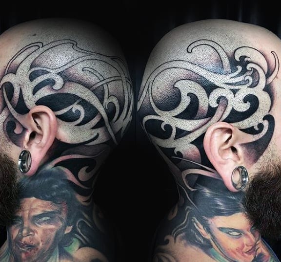 head tattoo