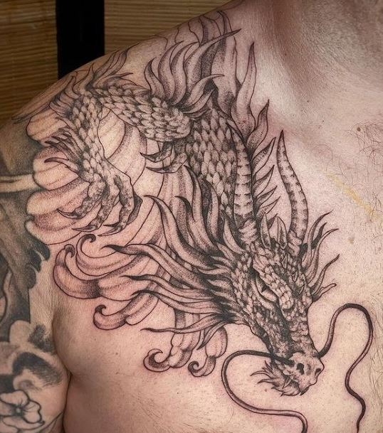 dragon sleeve tattoo