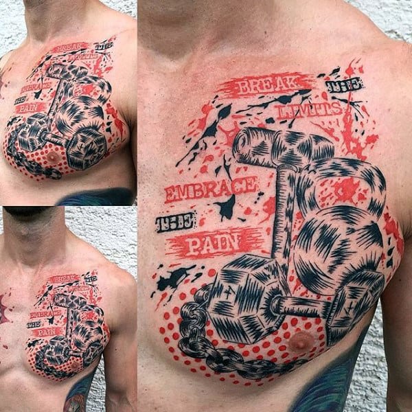 trash polka tattoo