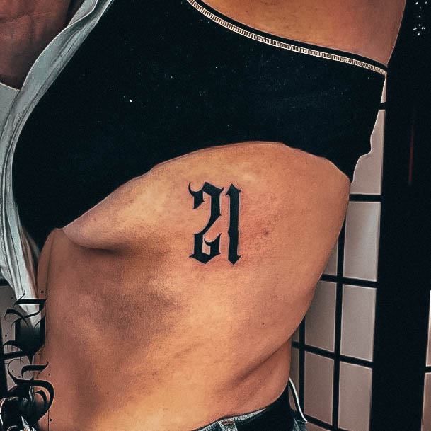 tattoo fancy number fonts