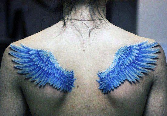 Tiny Angel Wings Tattoo