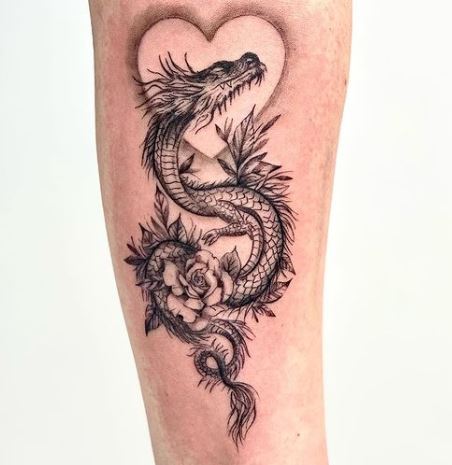 dragon sleeve tattoo