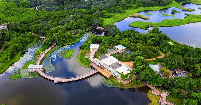 hong kong wetland park aerial og