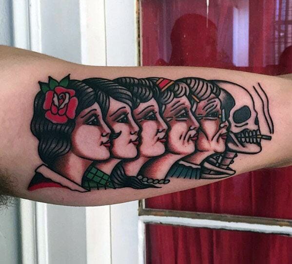 Vintage Tattoo On Arm