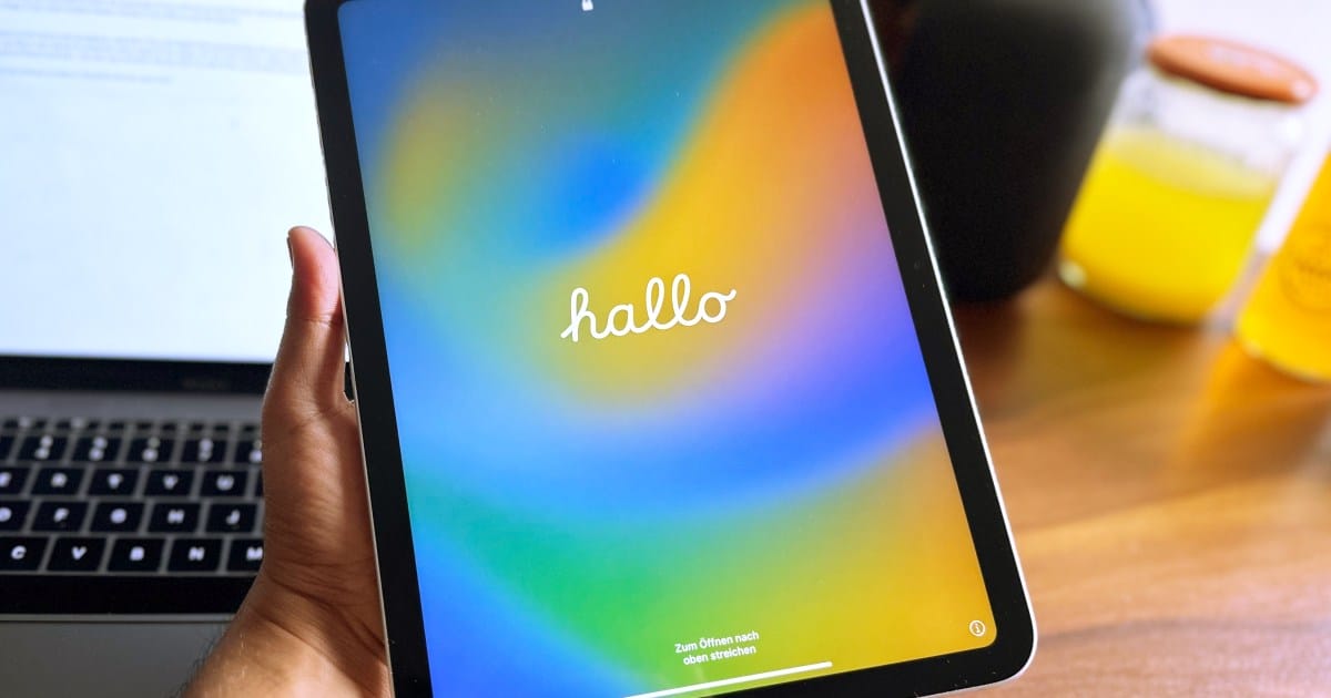 ipad hello screen