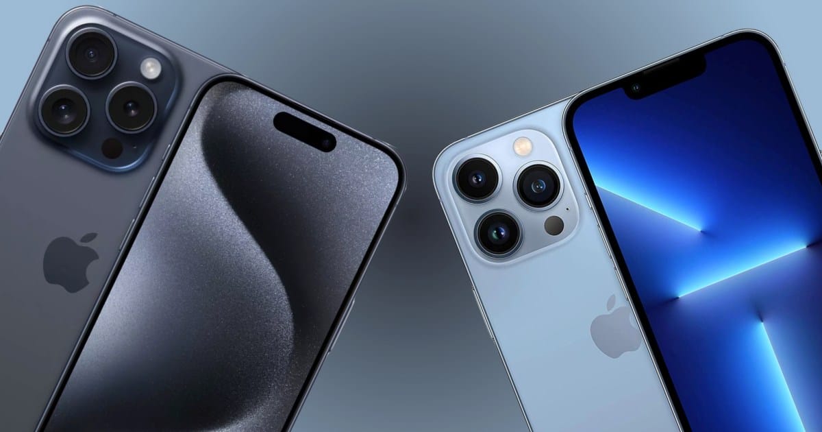 iphone 15 pro vs iphone 13 pro renders