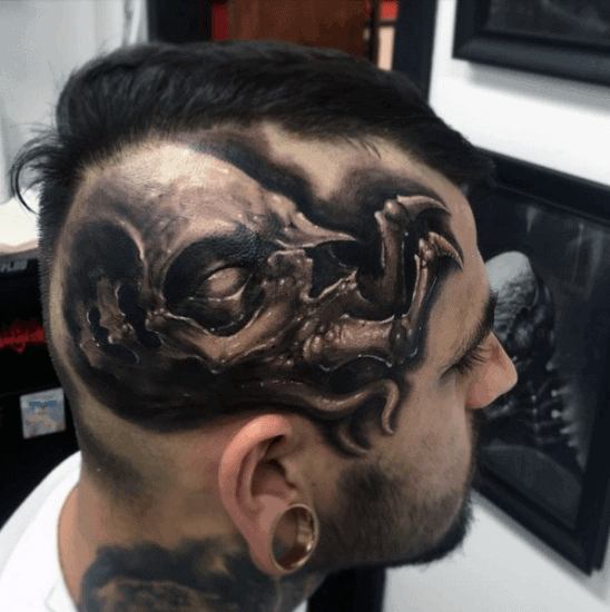 head tattoo