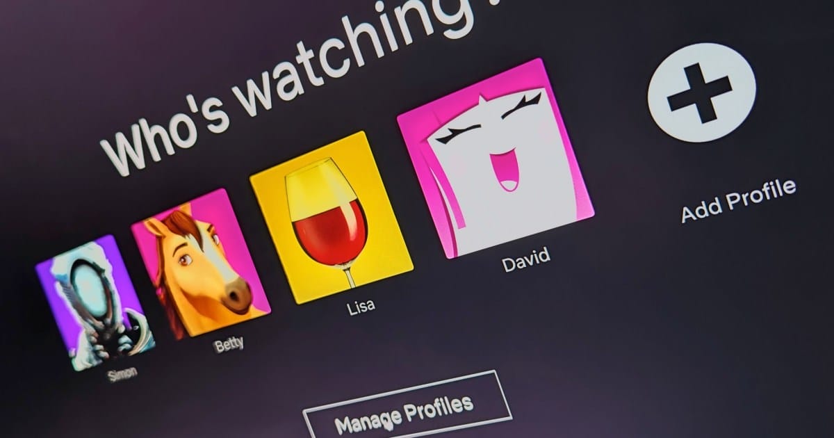 netflix manage profiles