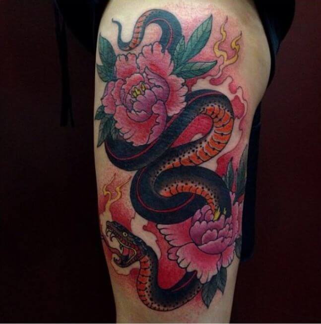 Snake Arm Tattoo