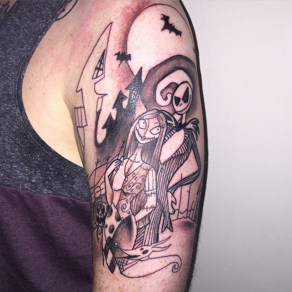 Jack and Sally Tattoo