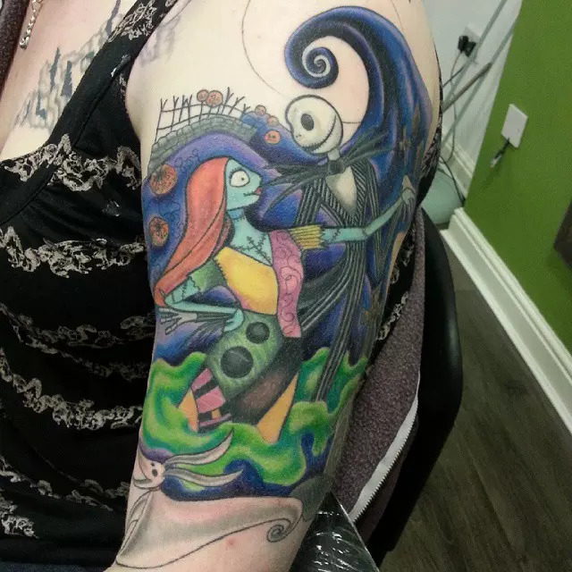 Jack and Sally Tattoo