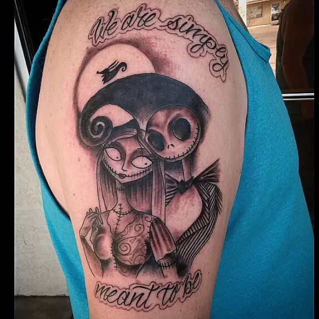 Jack and Sally Tattoo