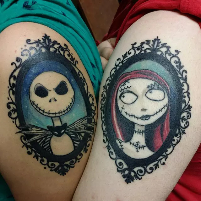 Jack and Sally Tattoo