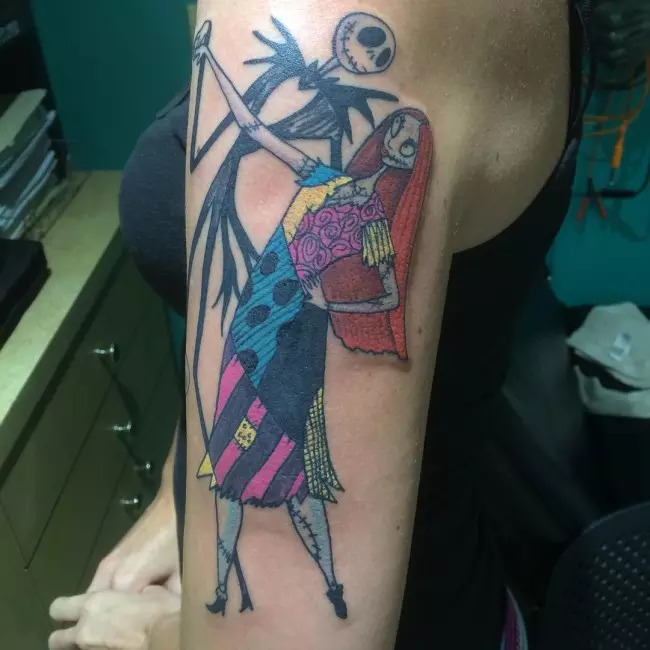 Jack and Sally Tattoo