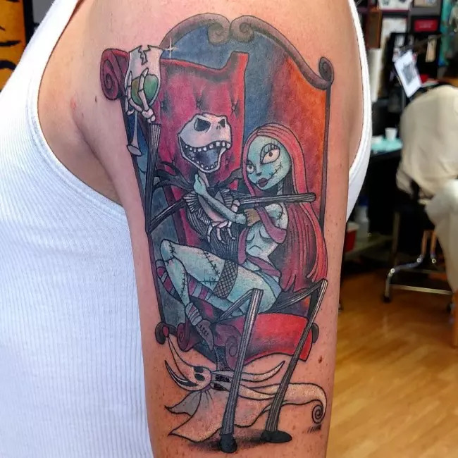 Jack and Sally Tattoo