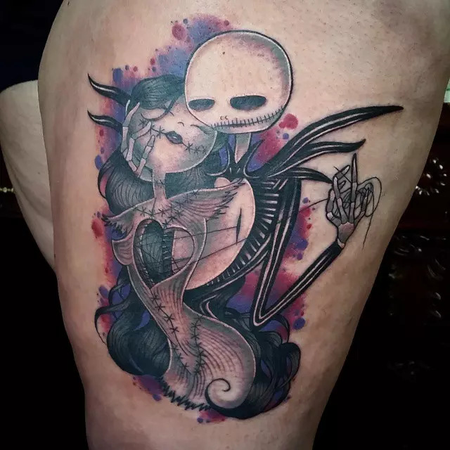 Jack and Sally Tattoo